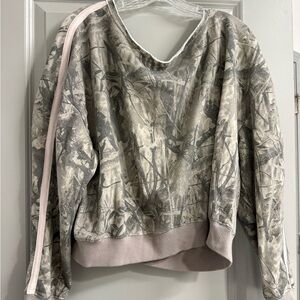 Target Camouflage Women's Sweatshirt with Pink Accents